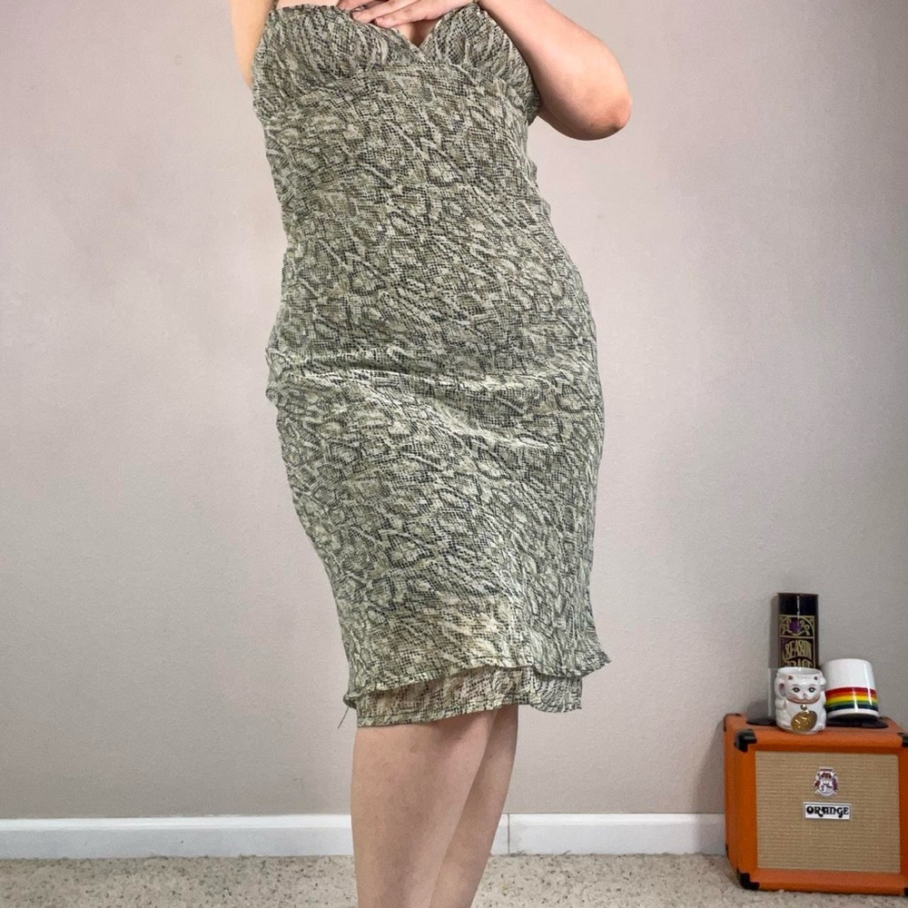 Elegant Snake Print Dress